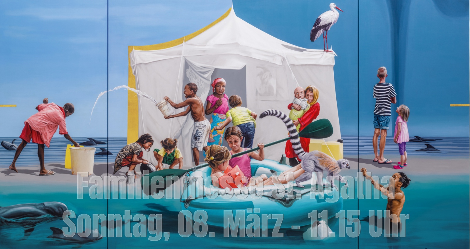 Das Misereor-Hungertuch 2025/26 „Gemeinsam träumen -Liebe sei Tat“ von Konstanze Trommer