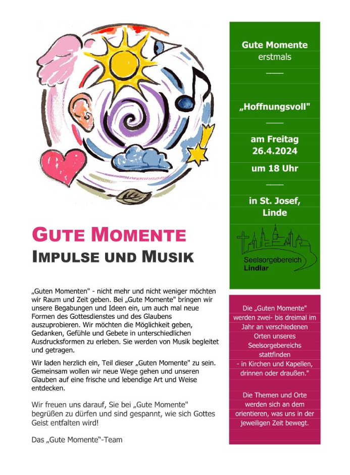 Flyer Gute Momente