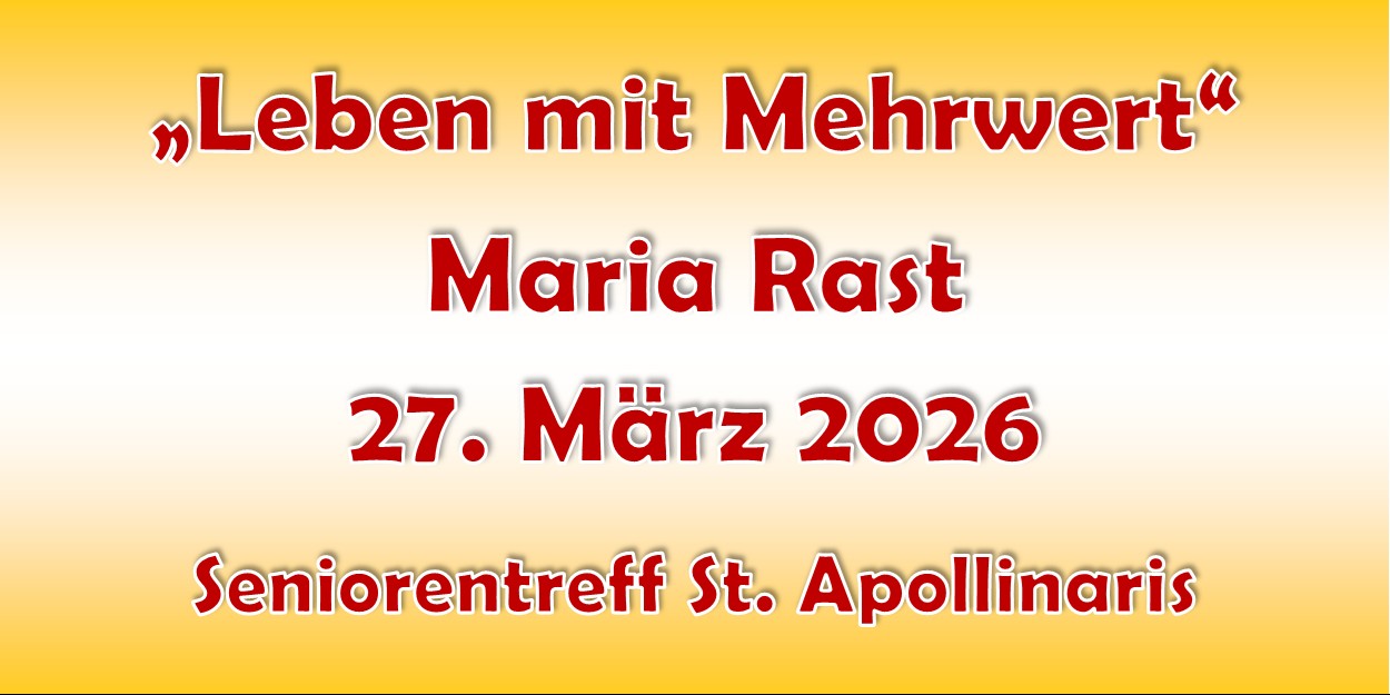 Besinnungstag Maria Rast 2026