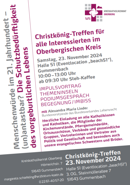 Plakat Christkönig-Treffen