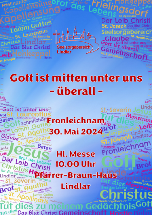 Plakat Fronleichnam 2024